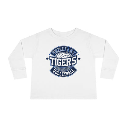 Toddler Long Sleeve Tee \ Brilliant Tigers Volleyball \ BTV1