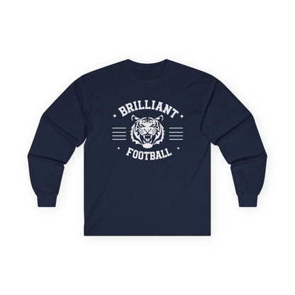 Adult Long Sleeve Tee \ Brilliant Tigers Football \ BTF2