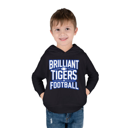Toddler Hoodie Sweatshirt \ Brilliant Tigers Football \ BTF1