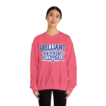 Adult Crewneck Sweatshirt \ Brilliant Tigers Volleyball \ BTV2