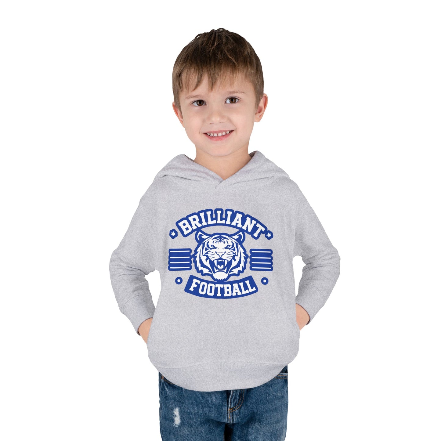 Toddler Hoodie Sweatshirt \ Brilliant Tigers Football \ BTF2