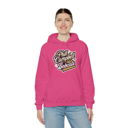 Adult Hoodie Sweatshirt \ Phill Campbell Bobcats \ PCBG1