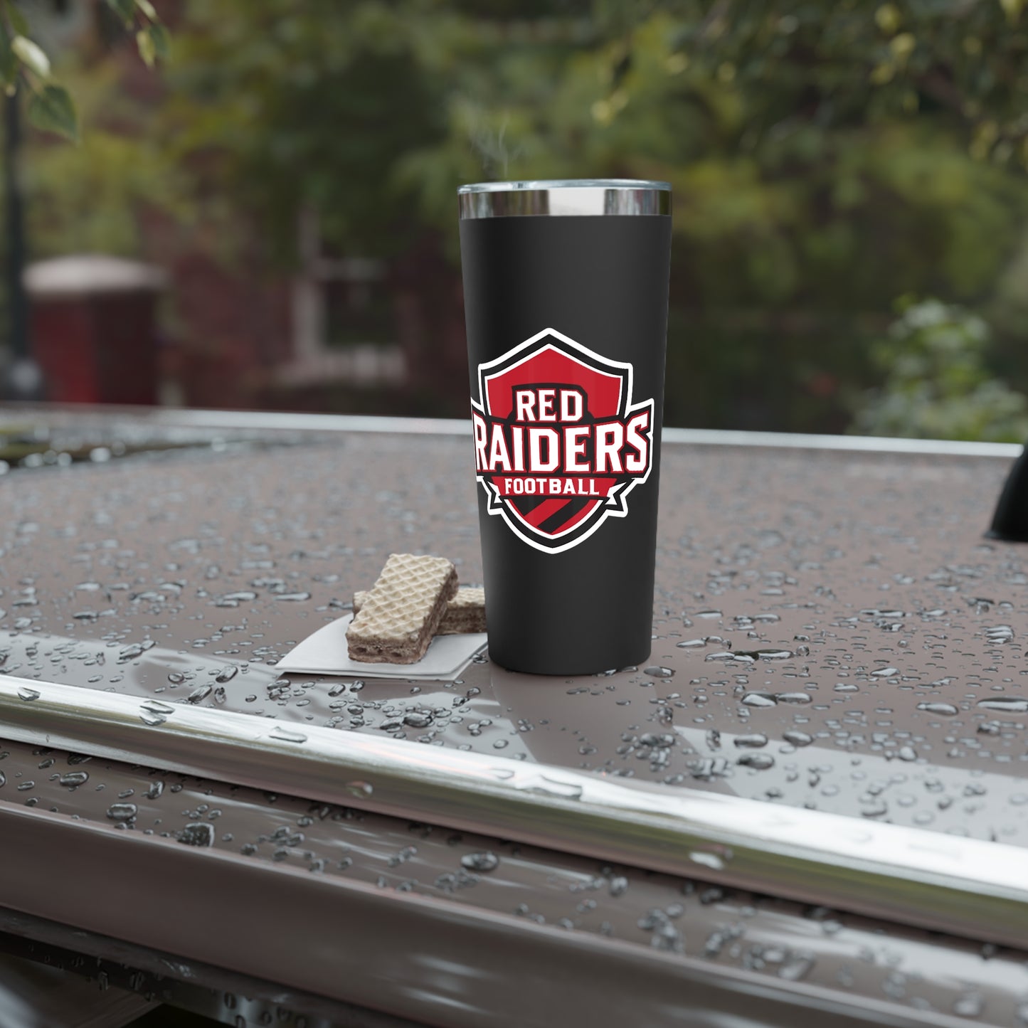 22oz Copper Insulated Tumbler \ Marion County Red Raiders Football\ MCF2