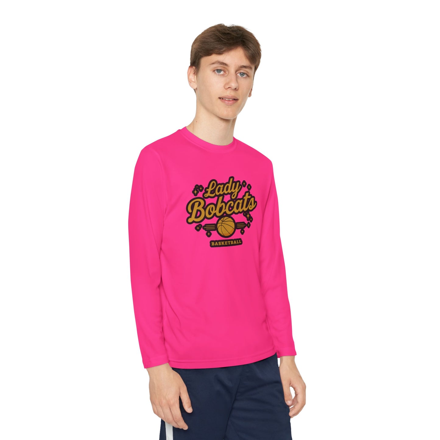 Youth Long Sleeve Tee \ Phil Campbell Bobcats Basketball \ PCBBKG2