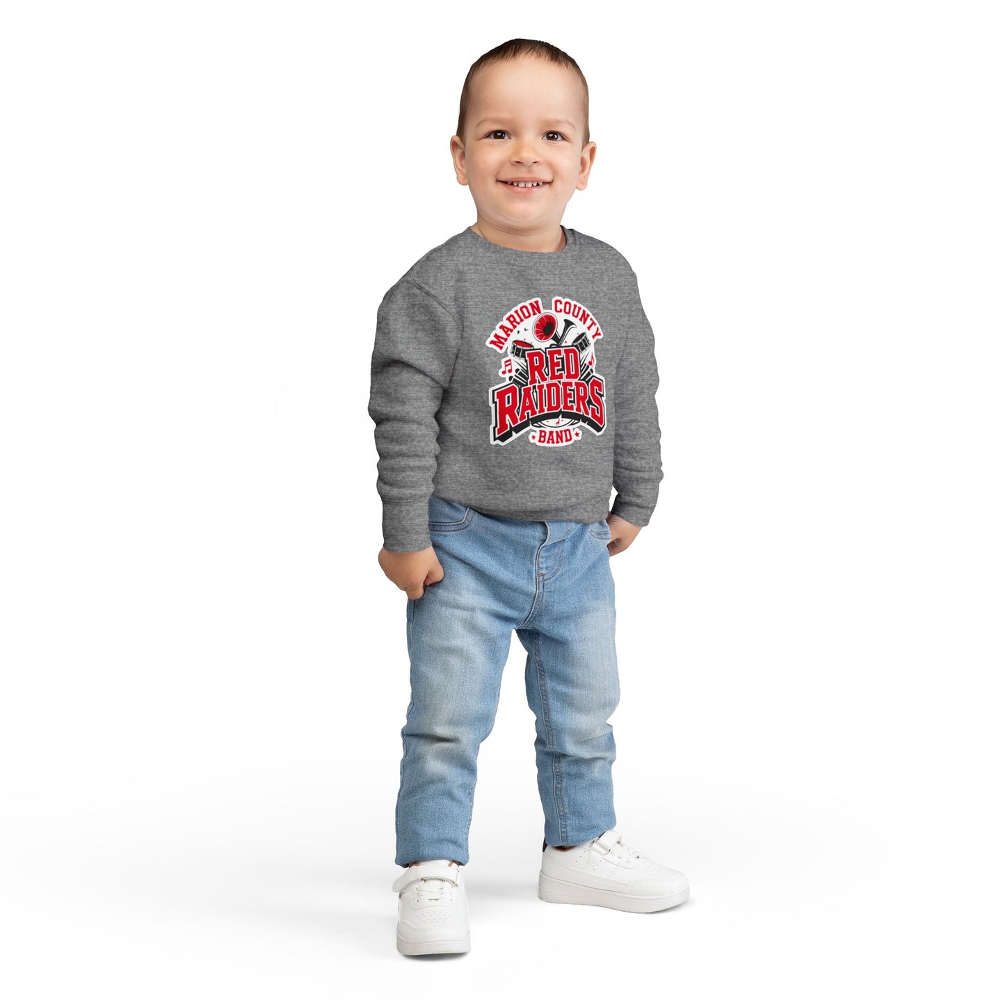 Toddler Crewneck Sweatshirt \ Marion County Red Raiders Band \ MCB2