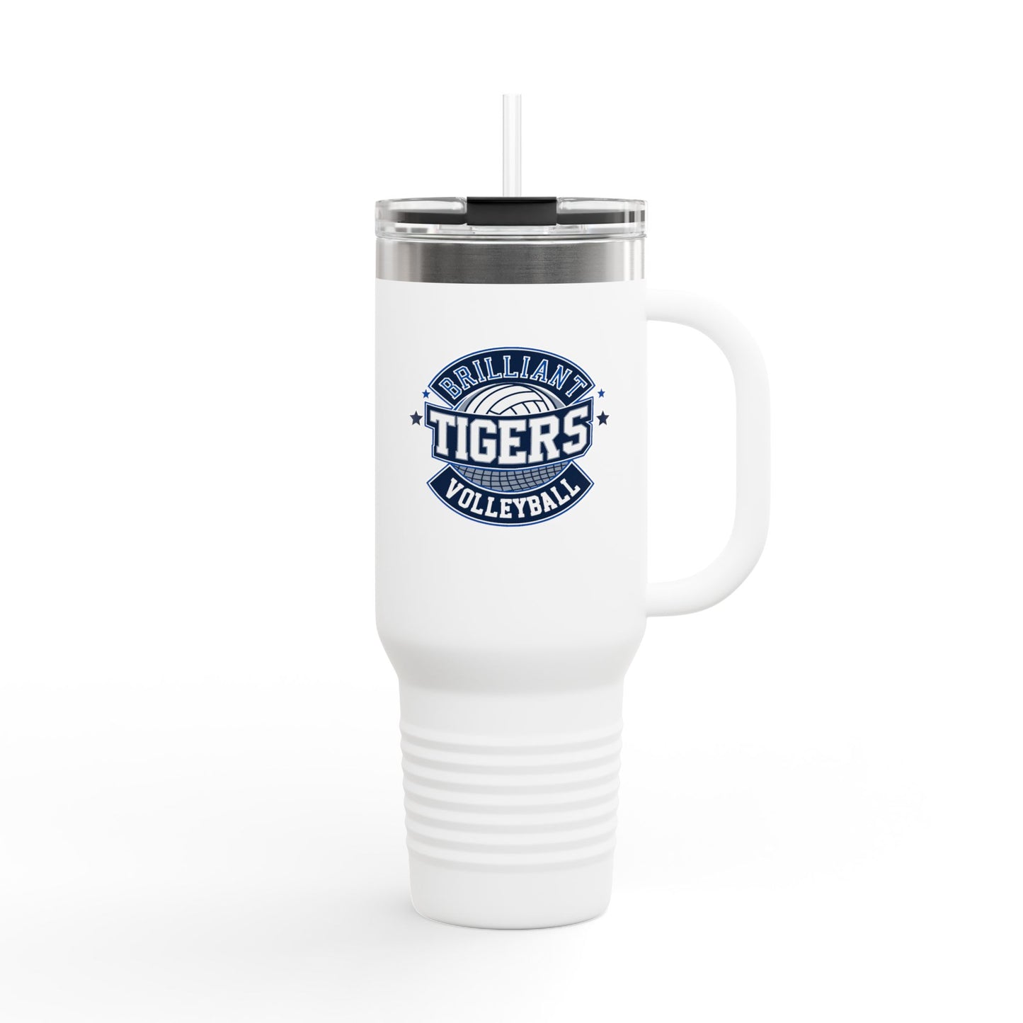 40oz Insulated Tumbler \ Brilliant Tigers Volleyball \ BTV1