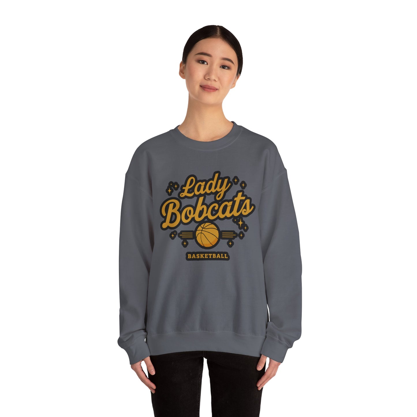Adult Crewneck Sweatshirt \ Phil Campbell Bobcats Basketball \ PCBBKG2