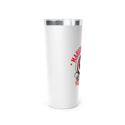 22oz Copper Insulated Tumbler \ Marion County Red Raiders Volleyball \ MCV1