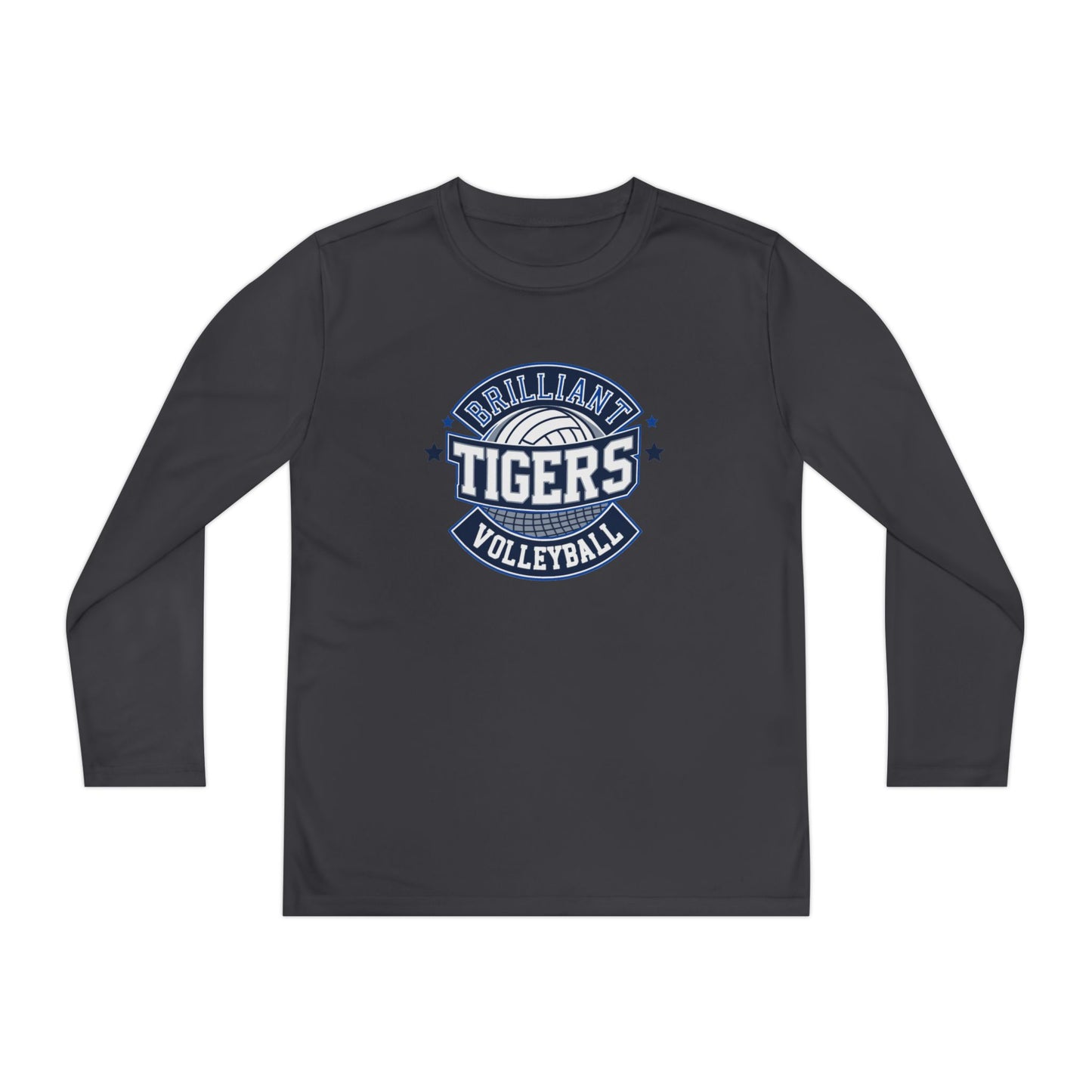 Youth Long Sleeve Tee \ Brilliant Tigers Volleyball \ BTV1