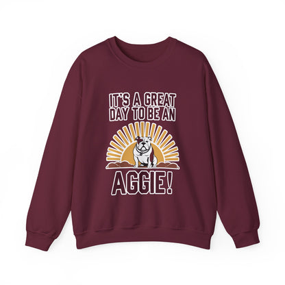 Adult Crewneck Sweatshirt \ It's a Great Day to be a Aggie! \ GDA4