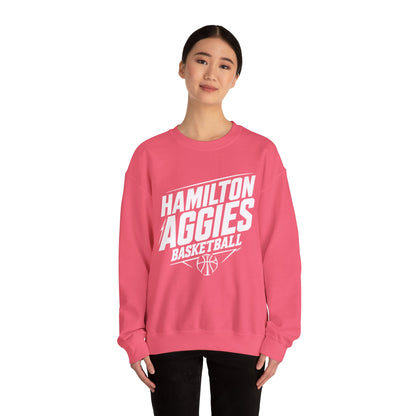 Adult Crewneck Sweatshirt \ Hamilton Aggies Basketball \ HABK2