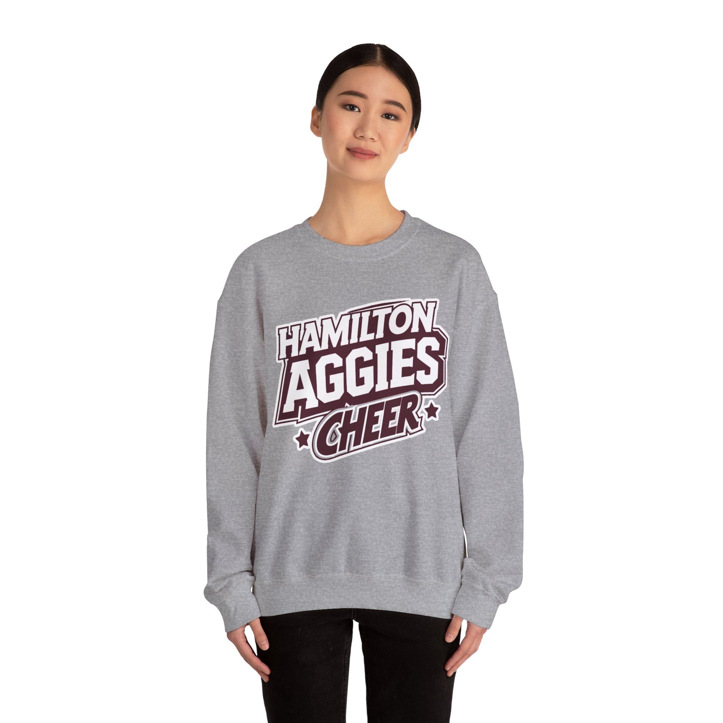 Adult Crewneck Sweatshirt \ Hamilton Aggies Cheer \ HAC1