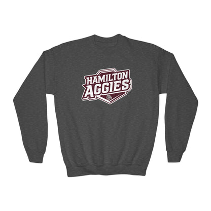 Youth Crewneck Sweatshirt \ Hamilton Aggies \ HA1