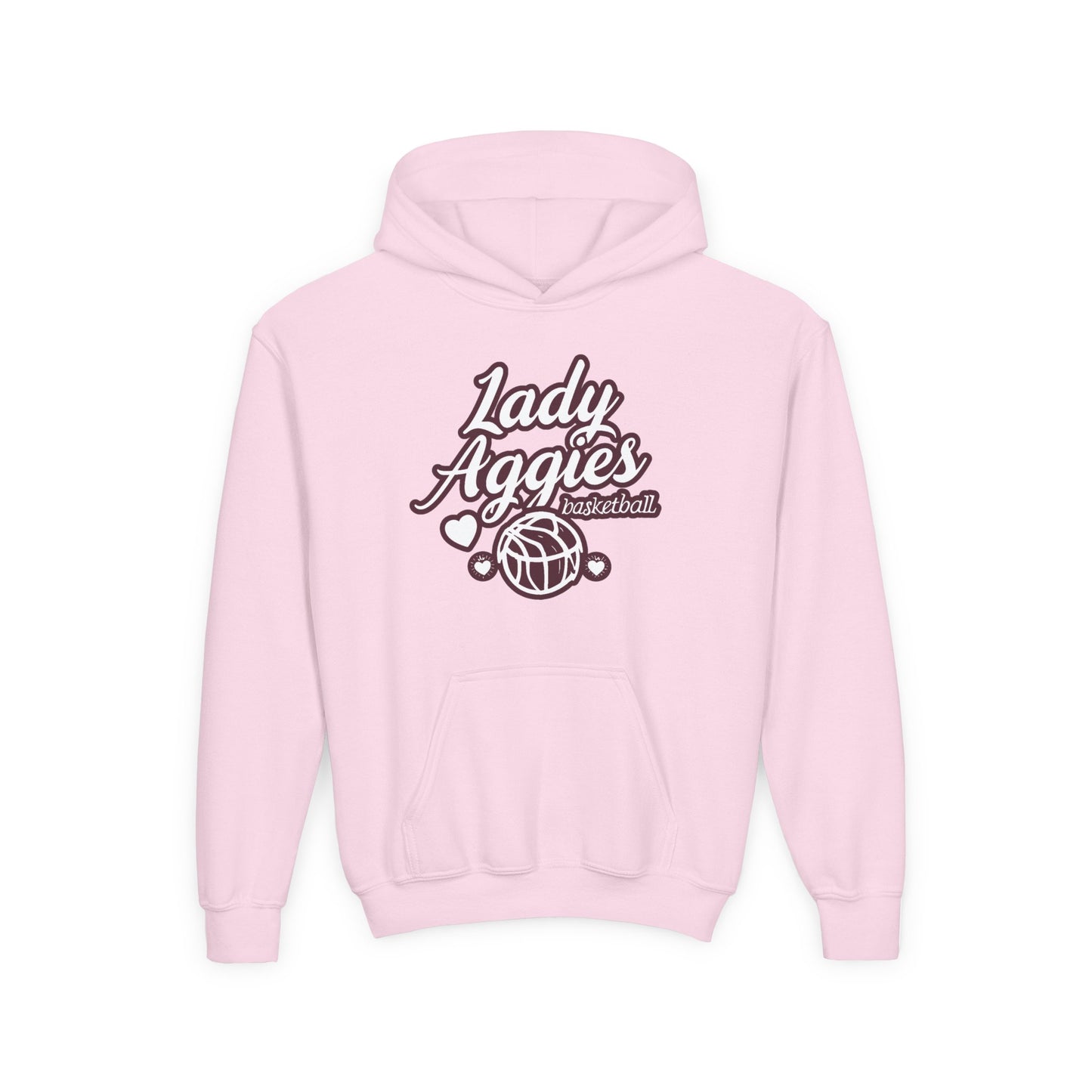 Youth Hoodie Sweatshirt \ Hamilton Aggies Basketball \ HABBG2