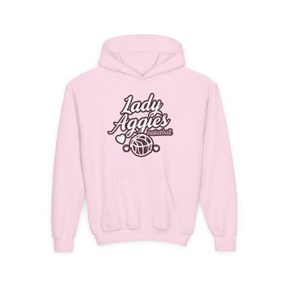 Youth Hoodie Sweatshirt \ Hamilton Aggies Basketball \ HABBG2