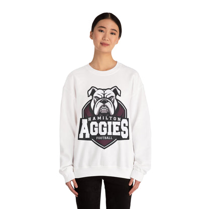 Adult Crewneck Sweatshirt \ Hamilton Aggies Football \ HAF2
