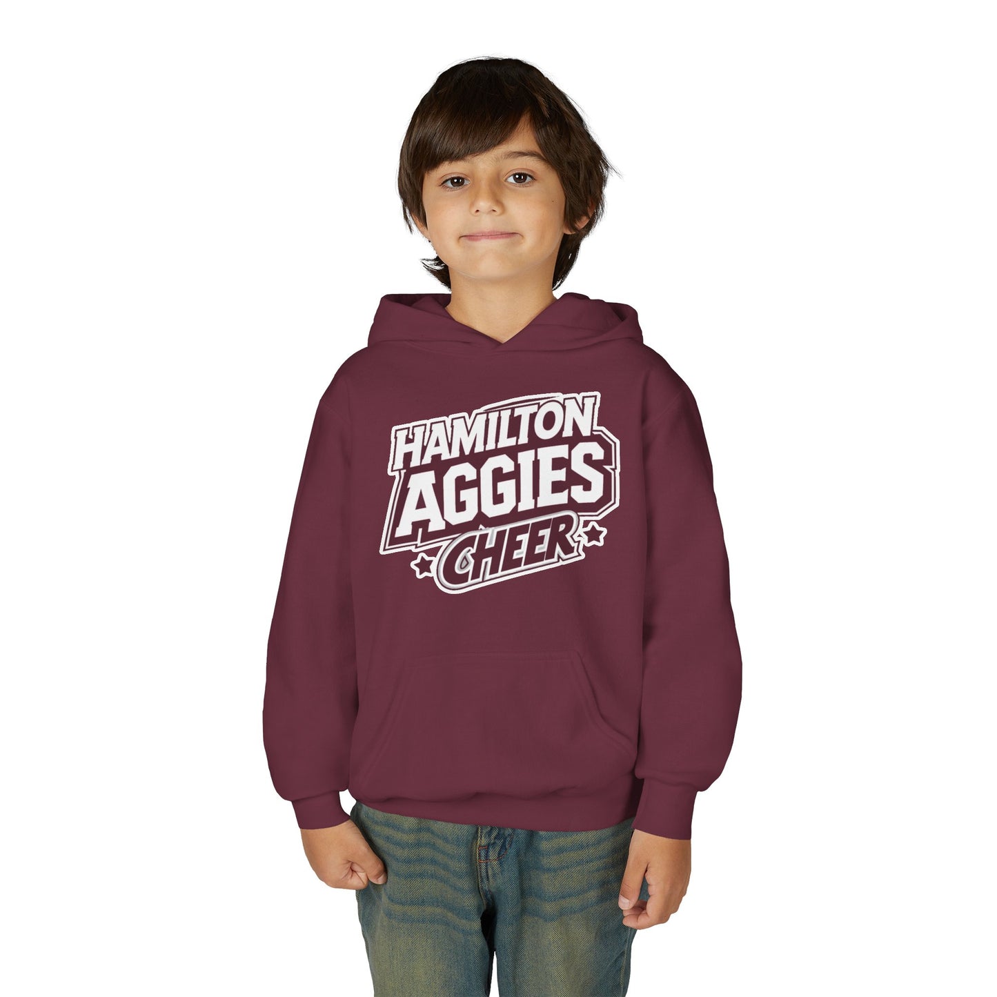 Youth Hoodie Sweatshirt \ Hamilton Aggies Cheer \ HAC1