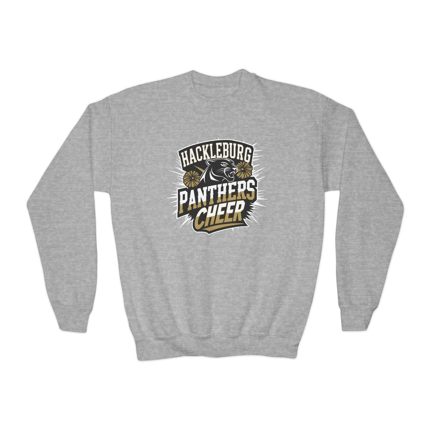 Youth Crewneck Sweatshirt \ Hackleburg Panthers Cheer \ HPC1