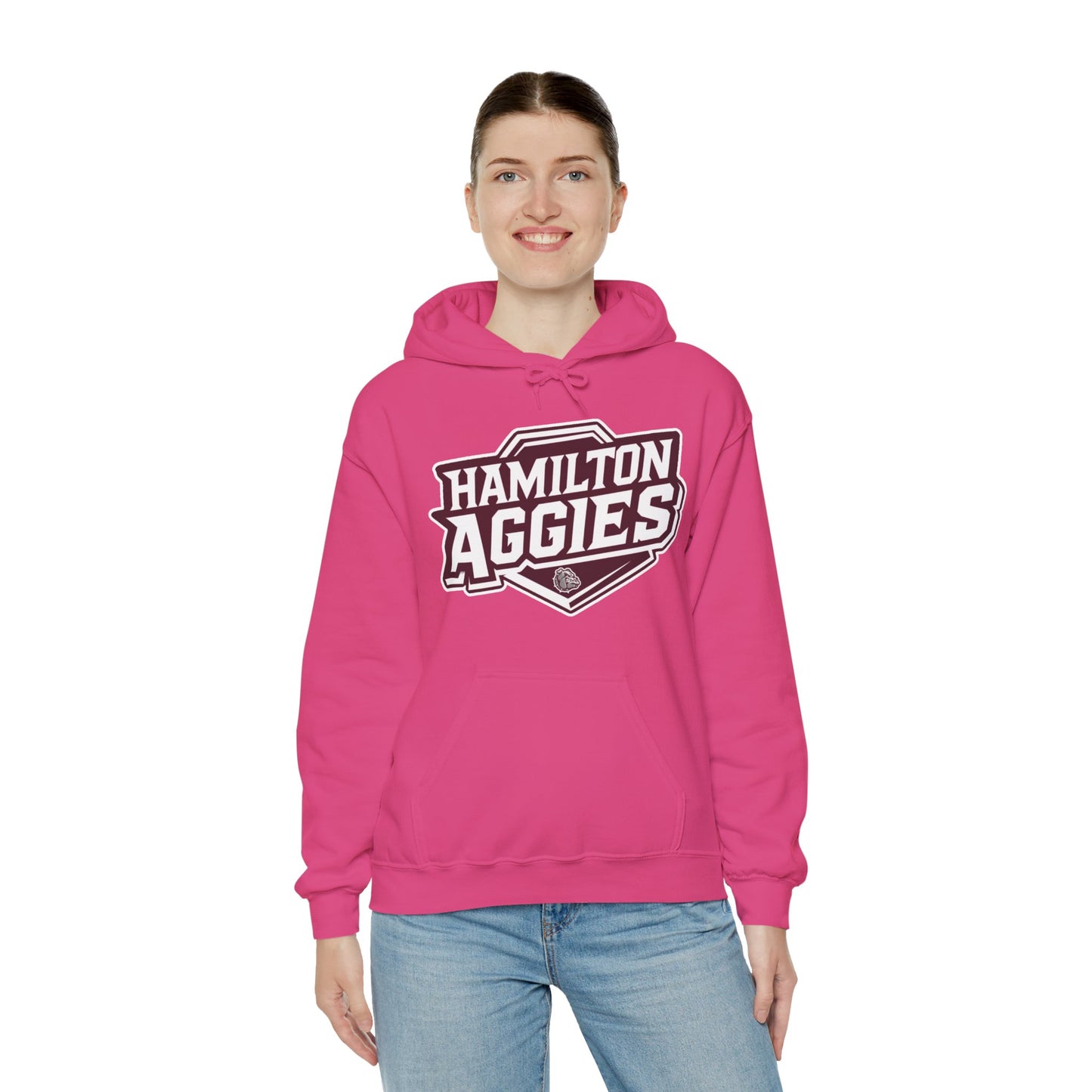 Adult Hoodie Sweatshirt \ Hamilton Aggies \ HA1
