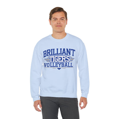 Adult Crewneck Sweatshirt \ Brilliant Tigers Volleyball \ BTV2