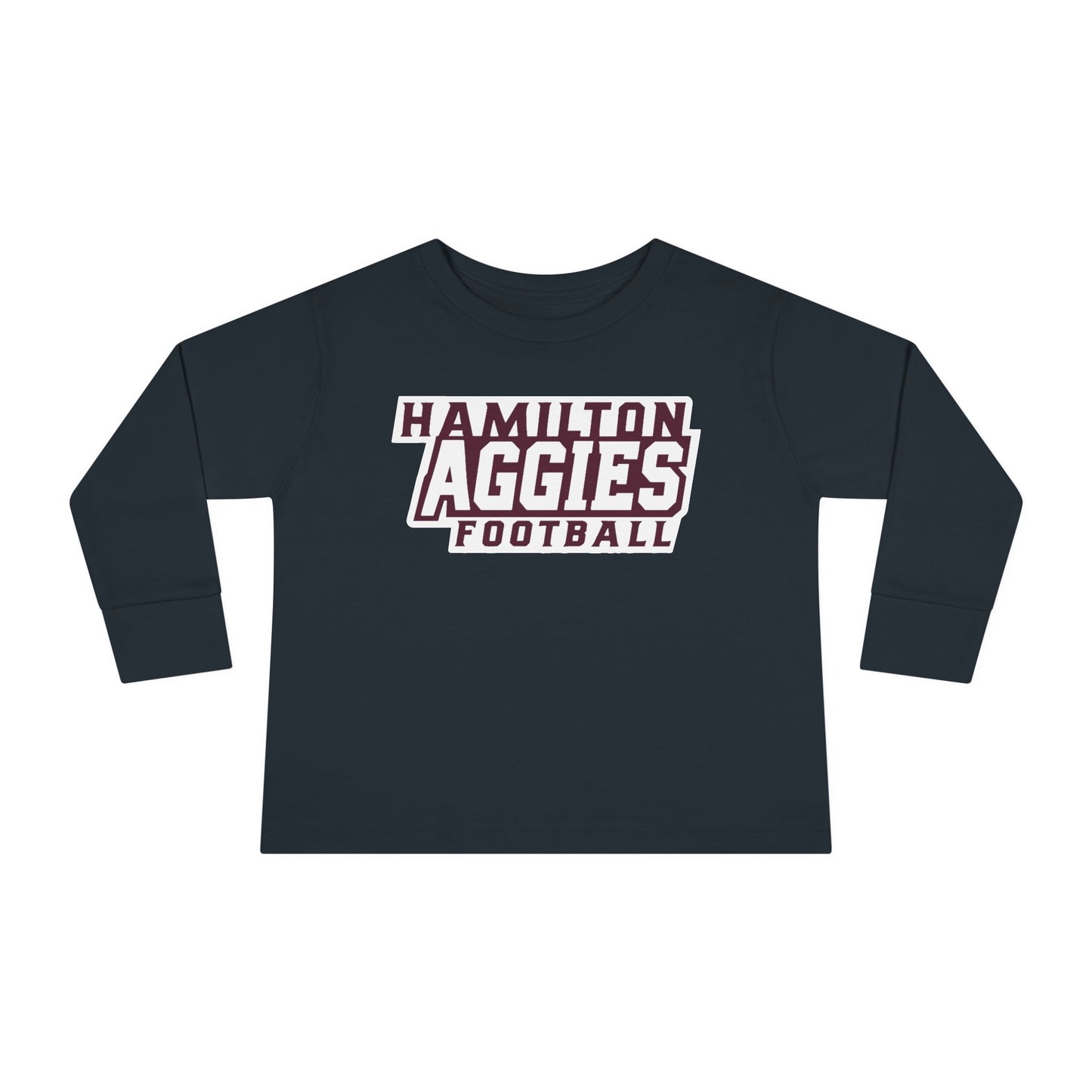 Toddler Long Sleeve Tee \ Hamilton Aggies Football \ HAF1
