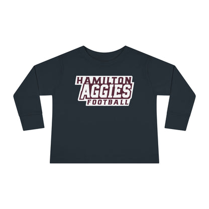 Toddler Long Sleeve Tee \ Hamilton Aggies Football \ HAF1