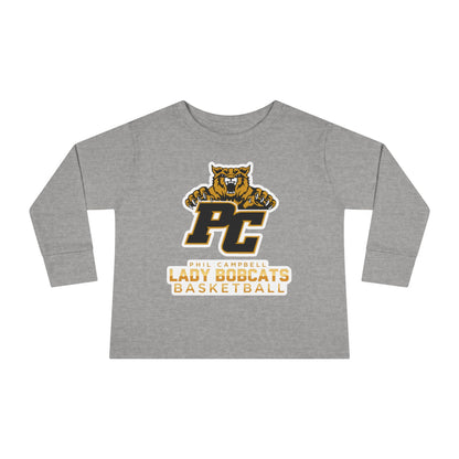 Toddler Long Sleeve Tee \ Phil Campbell Bobcats Basketball \ PCBBKG1