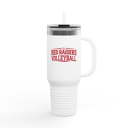 40oz Insulated Tumbler \ Marion County Red Raiders Volleyball \ MCV2