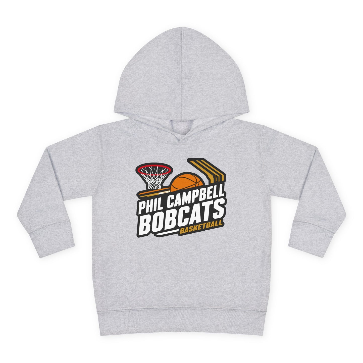 Toddler Hoodie Sweatshirt \ Phil Campbell Bobcats Basketball \ PCBBK1