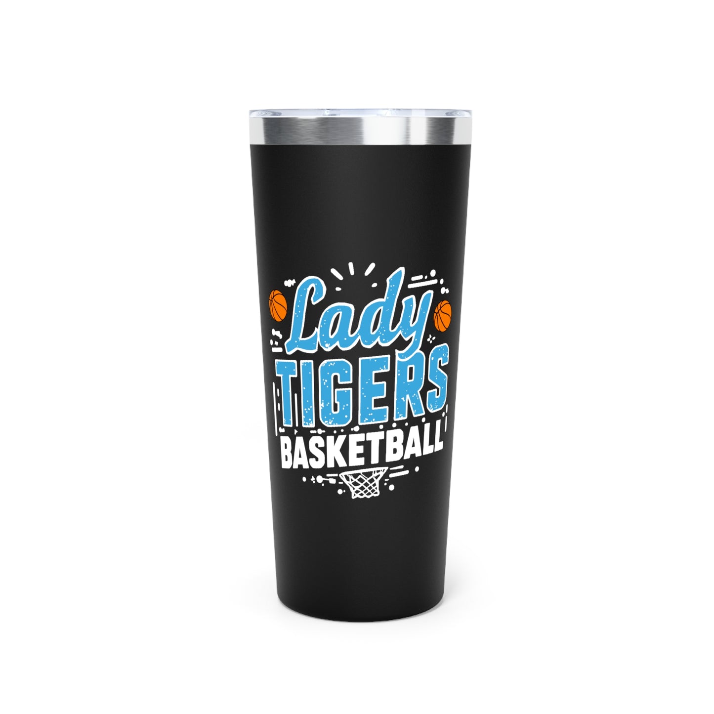 22oz Copper Insulated Tumbler \ Brilliant Tigers Basketball \ BTBKG1