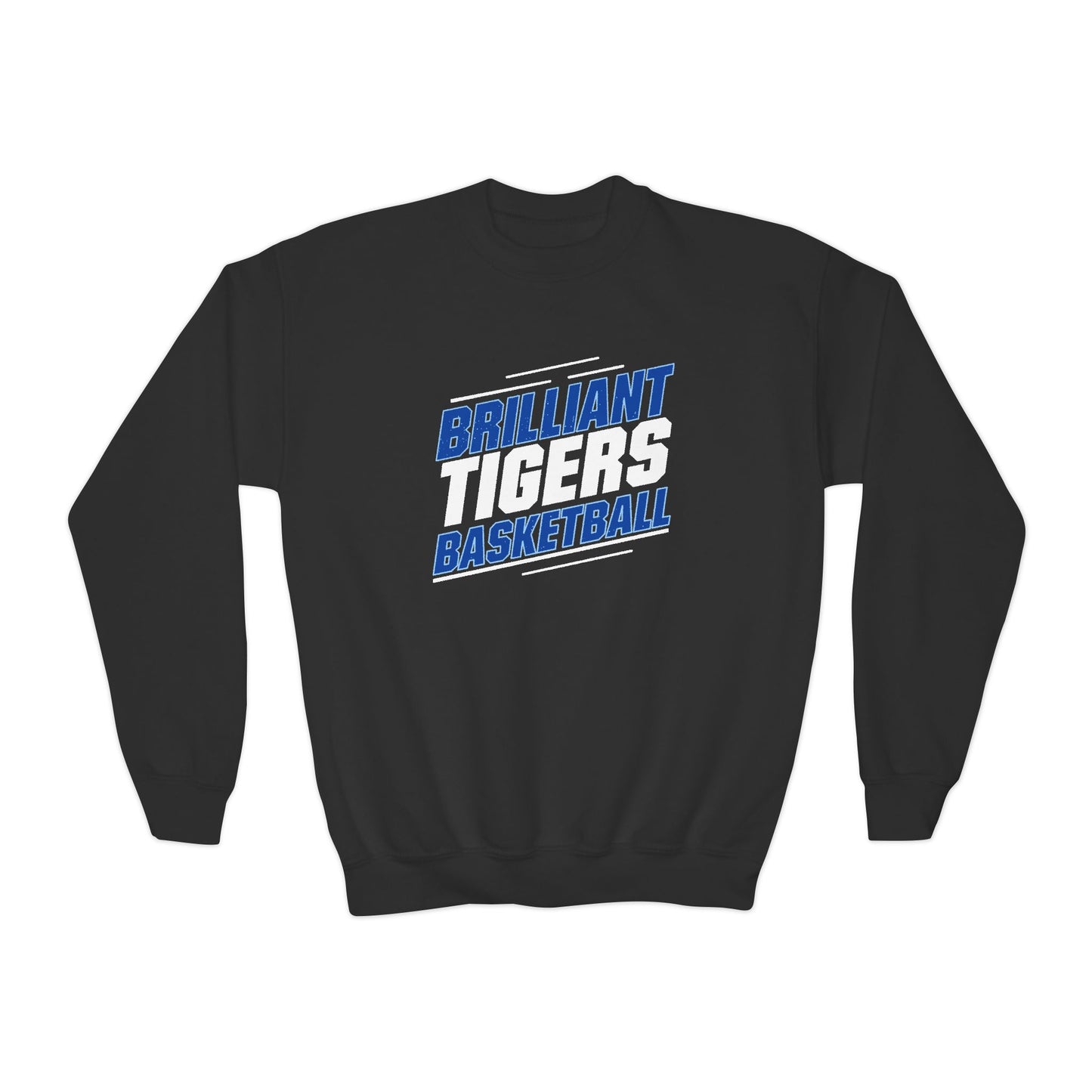 Youth Crewneck Sweatshirt \ Brilliant Tigers Basketball \ BTBK2