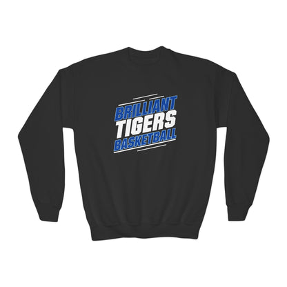 Youth Crewneck Sweatshirt \ Brilliant Tigers Basketball \ BTBK2