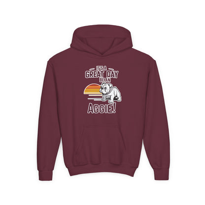 Youth Hoodie Sweatshirt \ It's a Great Day to be an Aggie! \ GDA3