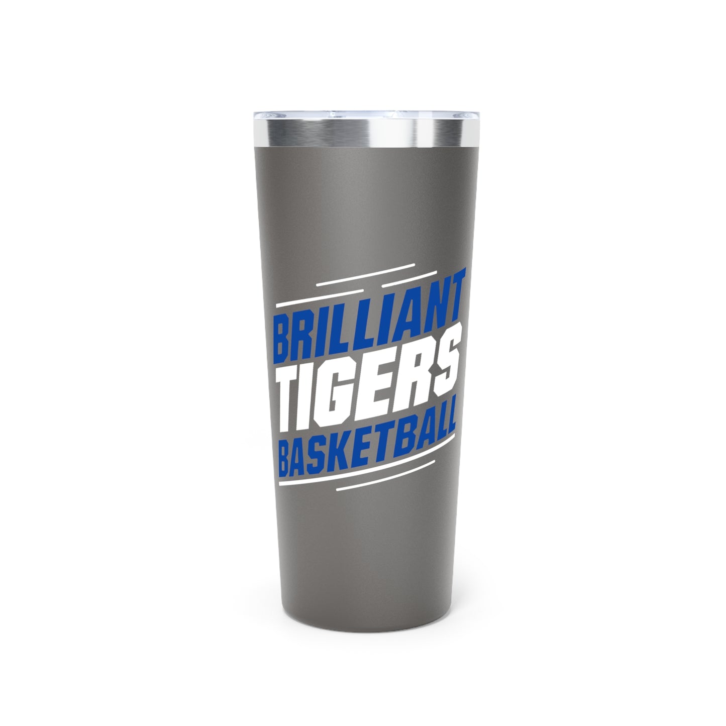 22oz Copper Insulated Tumbler \ Brilliant Tigers Basketball \ BTBK2