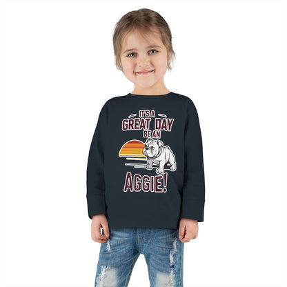 Toddler Long Sleeve Tee \ It's a Great Day to be an Aggie! \ GDA3