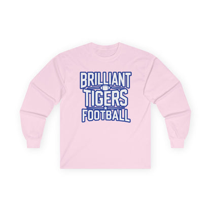 Adult Long Sleeve Tee \ Brilliant Tigers Football \ BTF1