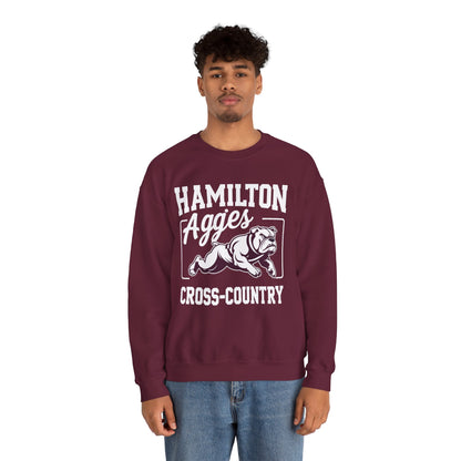 Adult Crewneck Sweatshirt \ Hamilton Aggies Cross-Country \ HCC2