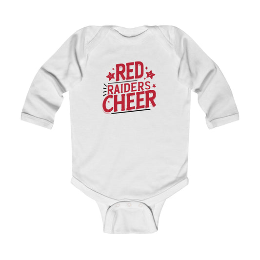 Long Sleeve Baby Bodysuit \ Marion County Red Raiders Cheer \ MCC2