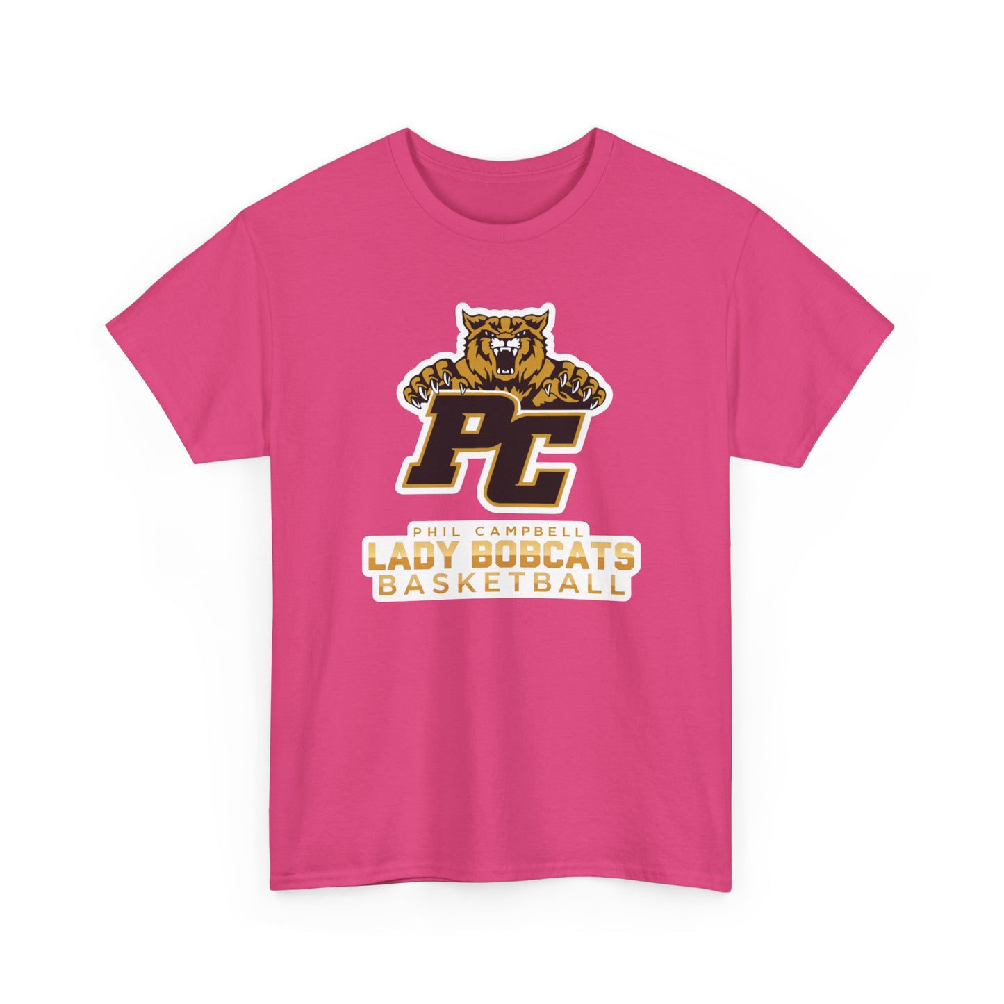 Adult Tee \ Phil Campbell Bobcats Basketball \ PCBBKG1