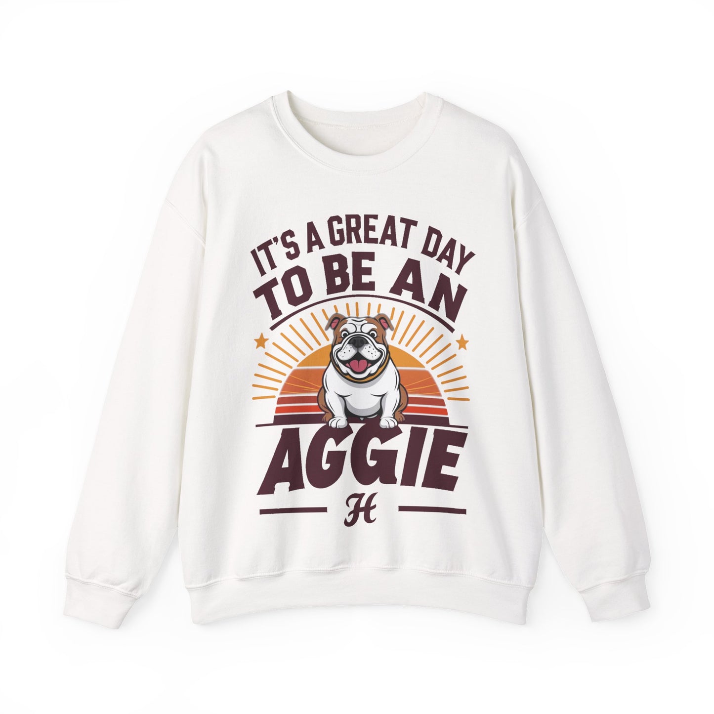 Adult Crewneck Sweatshirt \ It's a Great Day to be an Aggie! \ GDA3