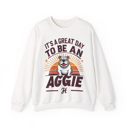 Adult Crewneck Sweatshirt \ It's a Great Day to be an Aggie! \ GDA3