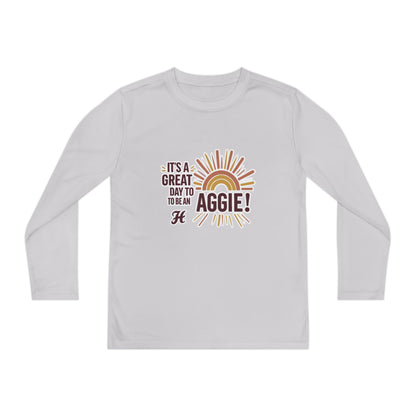 Youth Long Sleeve Tee \ It's a Great Day to be an Aggie! \ GDA1