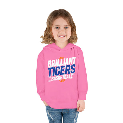 Toddler Hoodie Sweatshirt \ Brilliant Tigers Basketball \ BTBK1