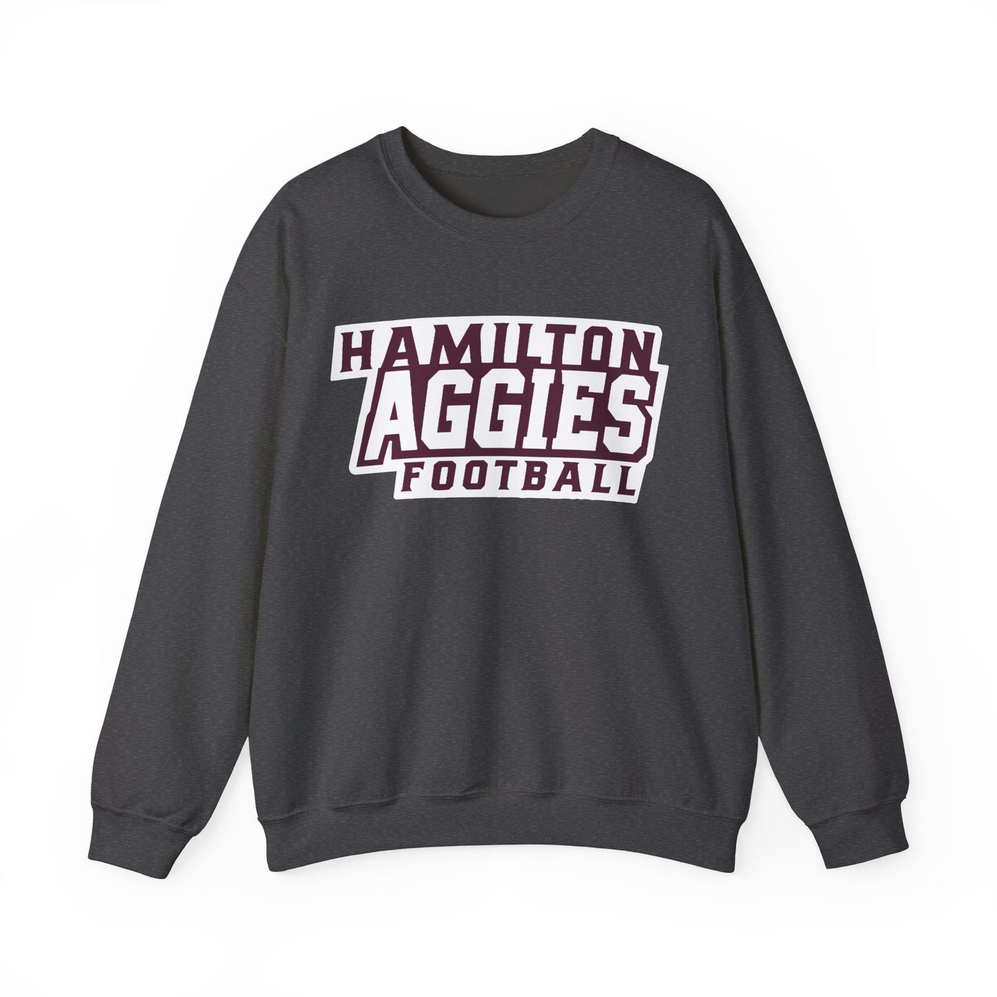 Adult Crewneck Sweatshirt \ Hamilton Aggies Football \ HAF1