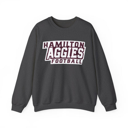Adult Crewneck Sweatshirt \ Hamilton Aggies Football \ HAF1