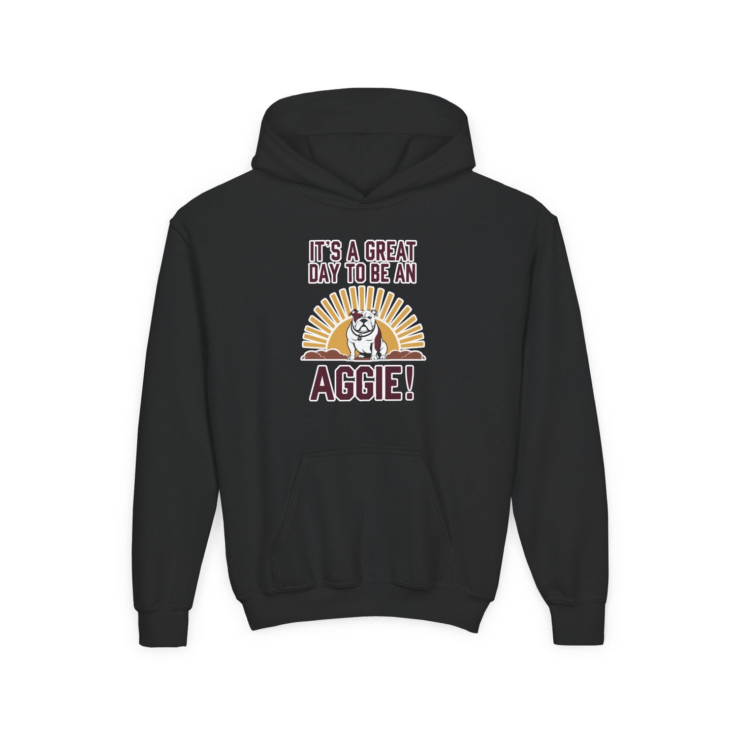 Youth Hoodie Sweatshirt \ It's a Great Day to be an Aggie! \ GDA4