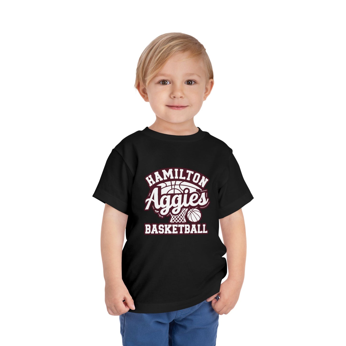 Toddler Tee \ Hamilton Aggies Basketball \ HABBG1