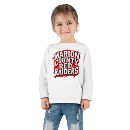 Toddler Long Sleeve Tee \ Marion County Red Raiders \ MC1