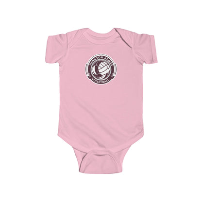 Short Sleeve Baby Bodysuit \ Hamilton Aggies Volleyball \ HAV1