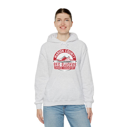 Adult Hoodie Sweatshirt \ Marion County Red Raiders Cross-Country \ MCCC1